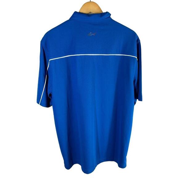 Greg Norman Technical Performance Play Dry Golf Polo Shirt Blue Size Large - Picture 2 of 6